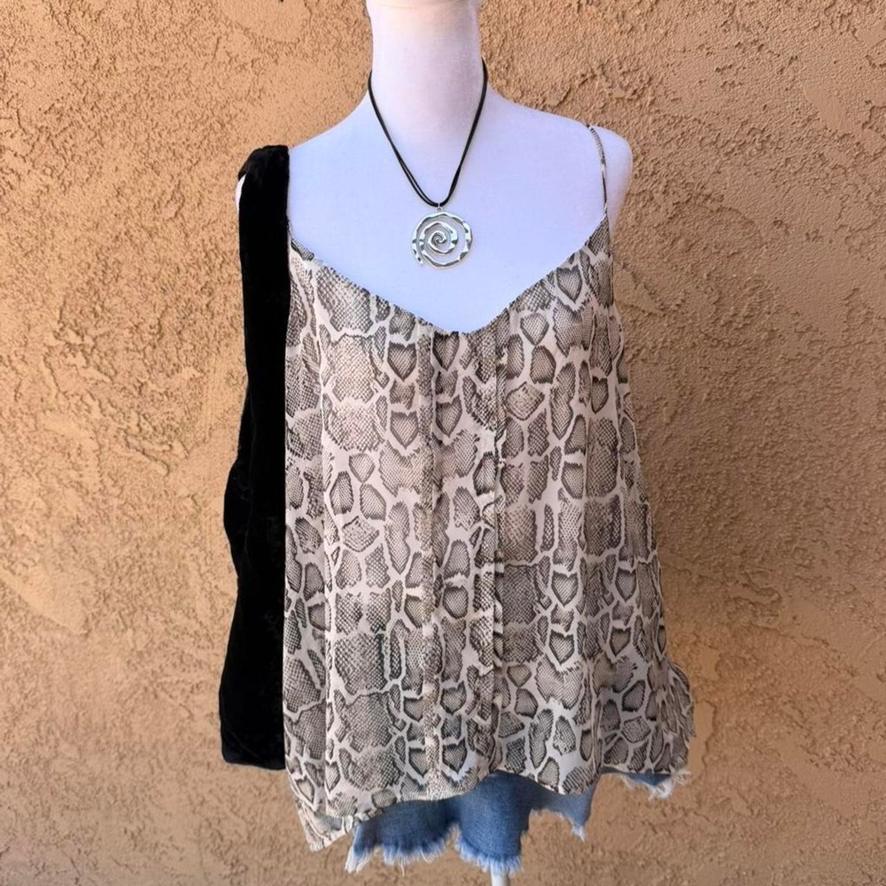 MNG snake print cami top.